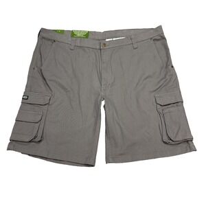 Key Mens Cargo Shorts Size 42 Gray Flex Twill Triple Stitch Durable 10 Pocket